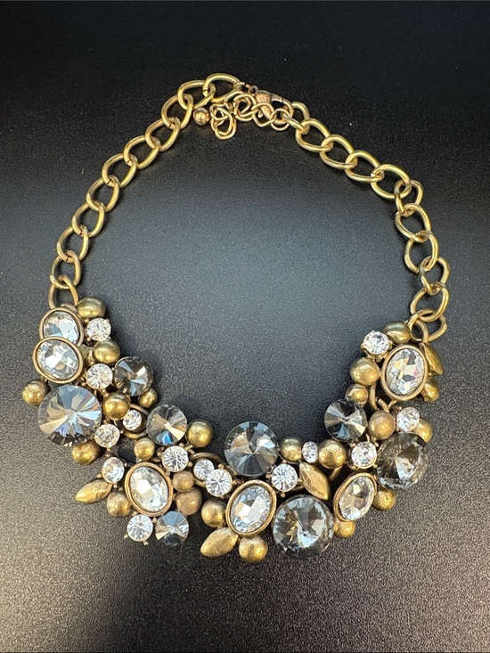 Jewelry - Gorgeous Crystal Chunky Goldtone Statement Choker Necklace